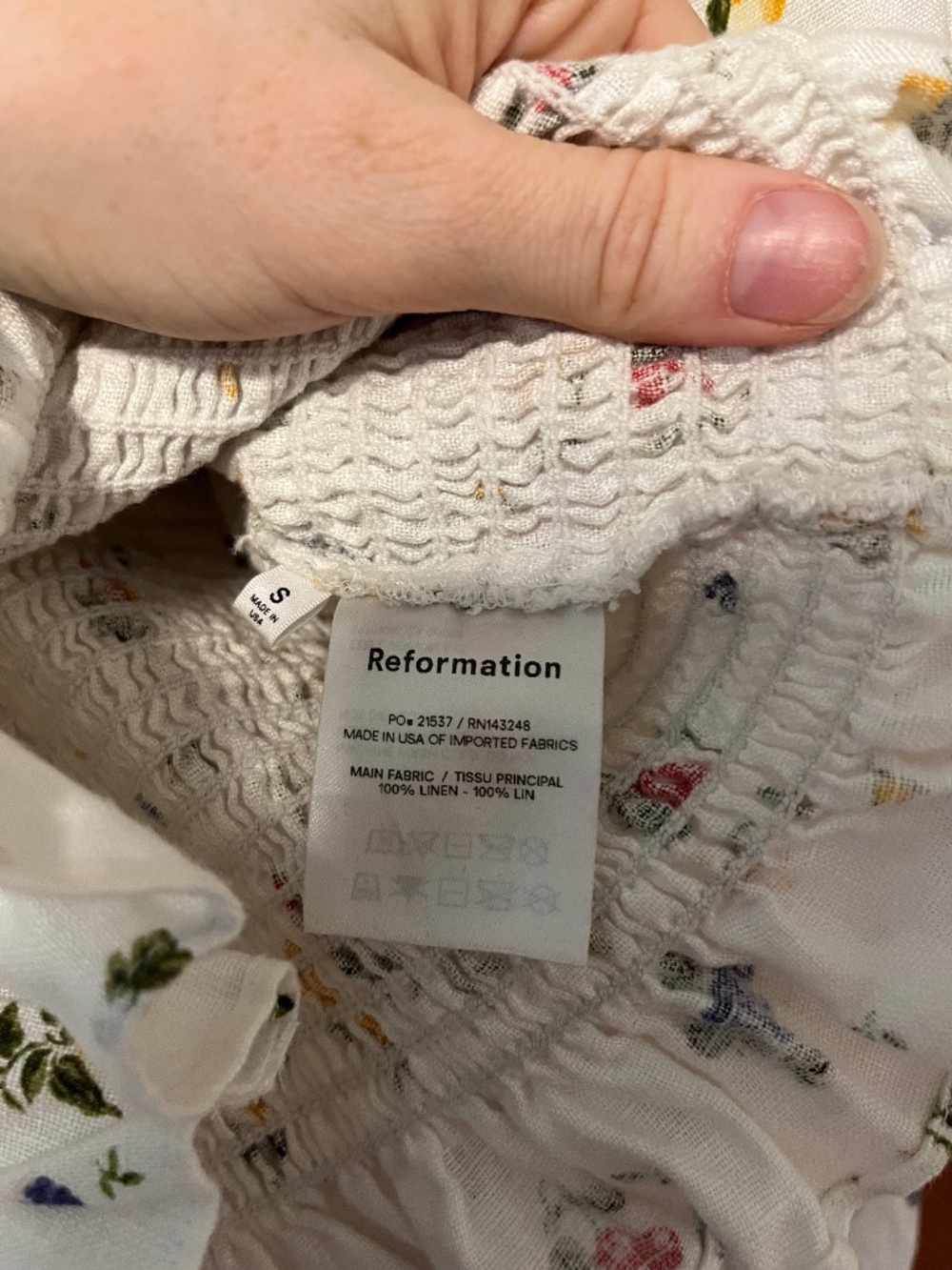Reformation summer top
